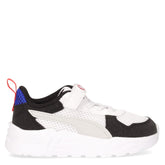 Trinity Lite sneaker bambino in ecopelle nero bianco | Boscaini Scarpe