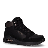 Uno Stacre Shine sneaker in pelle e tessuto nero | Boscaini Scarpe