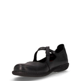 Ballerina sportiva in pelle nero | Boscaini Scarpe