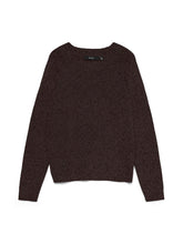 Maglione girocollo in maglia marrone | Boscaini Scarpe