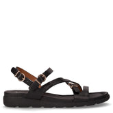 Sandalo in pelle nero | Boscaini Scarpe