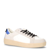 Nika Mix sneaker in ecopelle bianco blu | Boscaini Scarpe