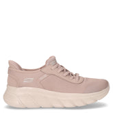 Bobs B Flex Hi Linear Force sneaker slip on in tessuto taupe | Boscaini Scarpe