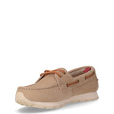 Tom Barca Suede stringata casual in pelle beige | Boscaini Scarpe