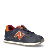 574 sneaker in pelle blu | Boscaini Scarpe
