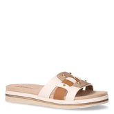 Ciabatta in ecopelle bianco beige | Boscaini Scarpe