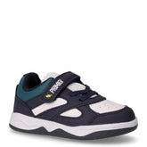 Sneaker in ecopelle bambino bianco navy | Boscaini Scarpe