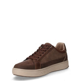 Marvin sneaker in ecopelle e tessuto marrone | Boscaini Scarpe