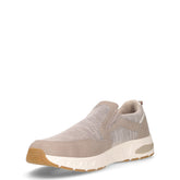 Sneaker slip on in tessuto ed ecopelle beige | Boscaini Scarpe
