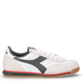 Cross sneaker in tessuto ed ecopelle bianco nero | Boscaini Scarpe