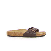 Madrid ciabatta in pelle marrone scuro | Boscaini Scarpe