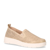 Mocassino sportivo in ecopelle beige oro | Boscaini Scarpe