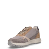 Sneaker in tessuto e pelle grigio scuro | Boscaini Scarpe