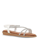 Sandalo in ecopelle con strass bianco - TOO LIKE | Boscaini Scarpe