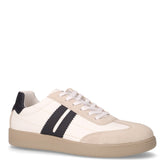 Sneaker in pelle ed ecopelle sabbia bianco | Boscaini Scarpe