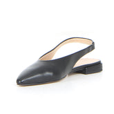 Slingback bassa a punta nero | Boscaini Scarpe