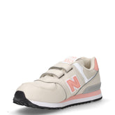 574 sneaker in pelle e tessuto linen pink lemonade | Boscaini Scarpe