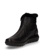 Stivaletto in pelle con zip nero | Boscaini Scarpe