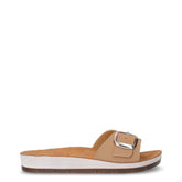 Ciabatta aperta in ecopelle moka | Boscaini Scarpe