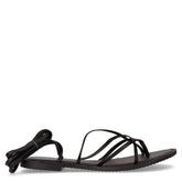 Sandalo infradito con laccetti nero | Boscaini Scarpe