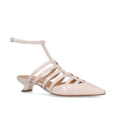 Sandalo a punta con tacco off white - Sandali Con Tacco Donna | Boscaini Scarpe