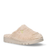 Ciabatta in ecopelliccia beige | Boscaini Scarpe