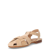 Sandalo a punta chiusa in pelle beige | Boscaini Scarpe
