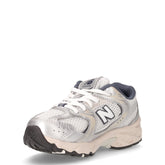 530 sneaker bambina in tessuto ed ecopelle nebbia argento | Boscaini Scarpe