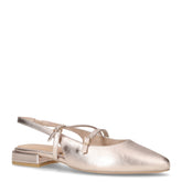 Slingback basso in ecopelle platino | Boscaini Scarpe