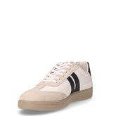 Sneaker in pelle ed ecopelle sabbia bianco | Boscaini Scarpe