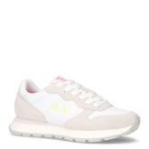 Ally Solid sneaker in pelle e tessuto bianco fuxia fluo - SUN68 | Boscaini Scarpe