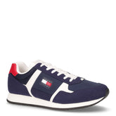 Runner Casual sneaker in ecopelle e tessuto blu notte | Boscaini Scarpe