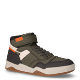 Perth Boy sneaker in ecopelle bambino militare arancione | Boscaini Scarpe