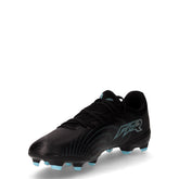 Future 9 Play FG/AG scarpa da calcio in ecopelle nero azzurro | Boscaini Scarpe
