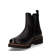 Stivaletto in pelle con zip nero | Boscaini Scarpe