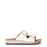 Ciabatta aperta in ecopelle bianco | Boscaini Scarpe