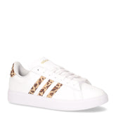 Grand Court 2.0 sneaker in ecopelle bianco leopardato | Boscaini Scarpe