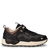 Sneaker in tessuto ed ecopelle bambino nero | Boscaini Scarpe
