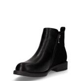 Stivaletto in tessuto ed ecopelle con zip nero | Boscaini Scarpe