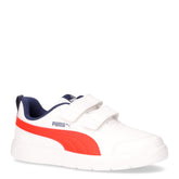 Courtflex v3 sneaker in ecopelle bambino bianco rosso - Sneakers Bambino | Boscaini Scarpe