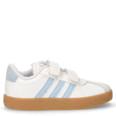 VL COURT 3.0 CF I sneaker in ecopelle e pelle bianco azzurro | Boscaini Scarpe