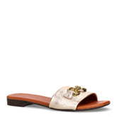 Ciabatta con staffa platino | Boscaini Scarpe