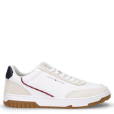 Sneaker in pelle ed ecopelle bianco beige | Boscaini Scarpe