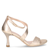 Sandalo in pelle con tacco sabbia miele - Sandali Con Tacco Donna | Boscaini Scarpe