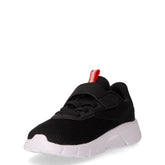 Flexfocus Modern sneaker in tessuto ed ecopelle bambino nero rosso bianco | Boscaini Scarpe