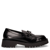 Serilda mocassino in ecopelle con staffa nero | Boscaini Scarpe