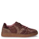 Sneaker in pelle scamosciata marrone rosa | Boscaini Scarpe