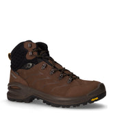 scarponcino trekking in pelle con suola Vibram e tessuto marrone | Boscaini Scarpe