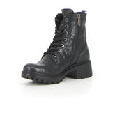 Stivaletto stringato con zip nero | Boscaini Scarpe