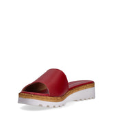 Ciabatta con zeppa rosso | Boscaini Scarpe